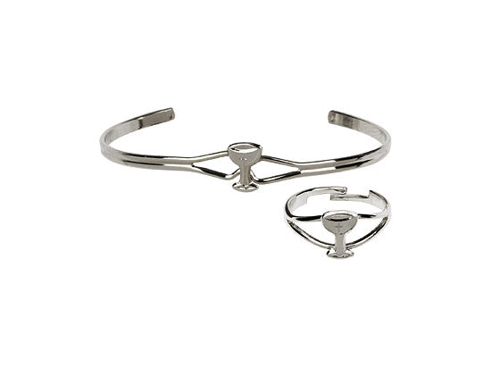 Chalice Communion Bracelet and Ring Set