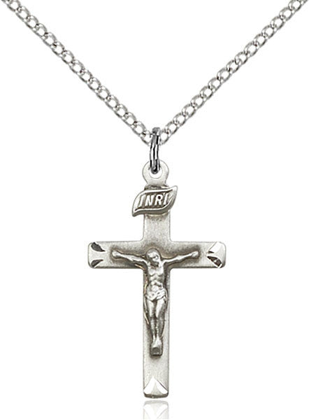 Sterling Silver Crucifix on 18