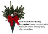 Cemetery Blankets & Boxwood Christmas Tree