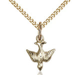 Holy Spirit Pendant on a 18 inch Curb Chain