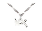 Cross and Holy Spirit Dove Necklace