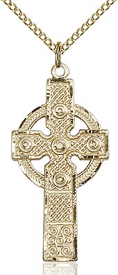 Kilklispeen Cross Pendant in Sterling Silver or Gold Filled