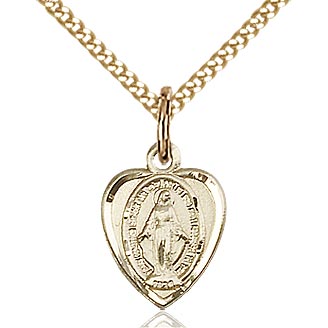 Medium Sterling Miraculous Medal on Chain