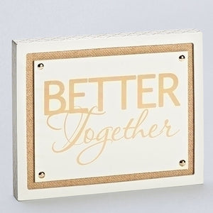 Better Together 8" Plaque