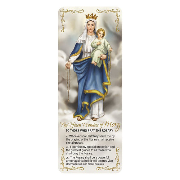15 Promises of the Rosary Bookmark