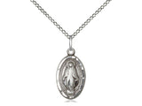 Miraculous Medal on Chain Available Sterling Silver, Gold Filled