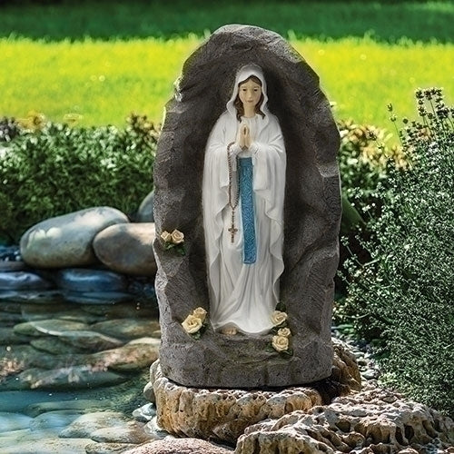Our Lady of Lourdes Outdoor Grotto Garden Statue