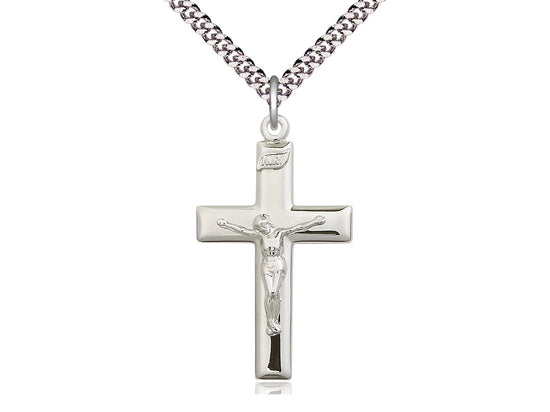 Crucifix in Sterling Silver, Gold Filled