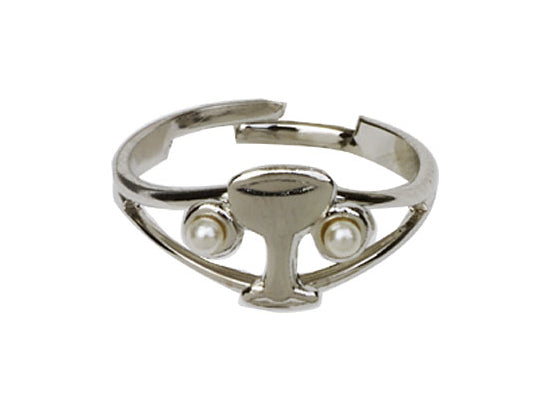 Communion Chalice Pearl Ring