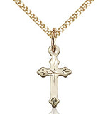 Gold Filled or Sterling Silver Cross Pendant