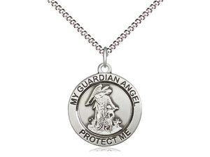 Guardian Angel Medal on 18" Chain