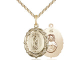 Our Lady of Guadalupe Medal on 18" Chain
