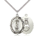 Our Lady of Guadalupe Medal on 18" Chain