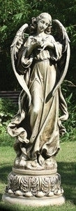 Pedestal Angel with Dove