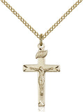Sterling Silver Crucifix on 18" Stainless Chain 5668
