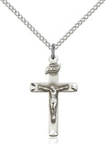 Sterling Silver Crucifix on 18" Stainless Chain 5668