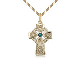Celtic Cross w/ Emerald Stone
