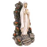 Blessed Virgin Mary Lourdes  Illuminated Garden Grotto Sculpture