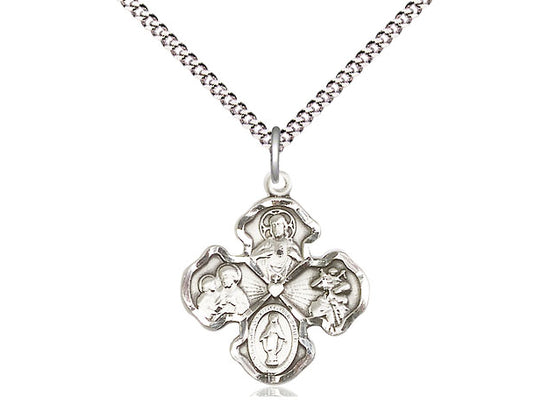 4-Way Cross Medal Necklace