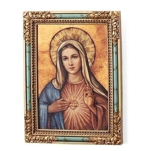 7.25"H Immaculate Heart Icon