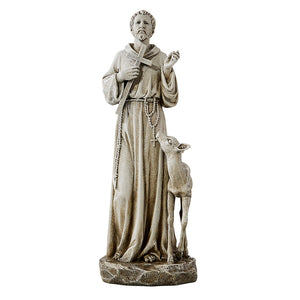 St. Francis statue w/deer