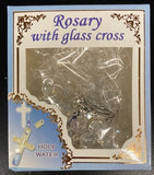 Crystal Holy Water Cross Rosary