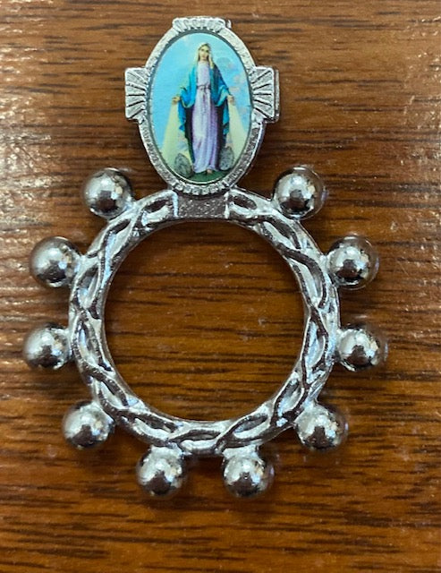 Our Lady of Grace Rosary Ring