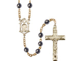 Madonna Hematite Rosary