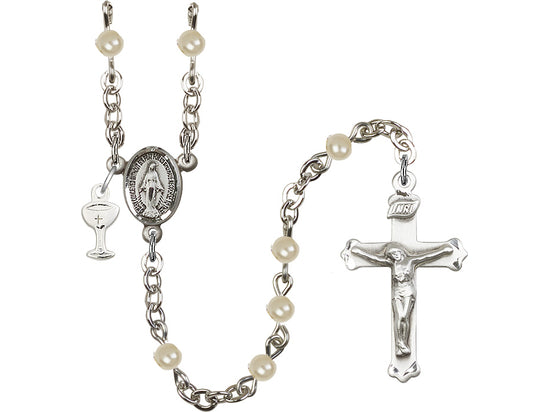 Imitation Pearl Miraculous Rosary