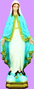 24 inch Our Lady Of Grace Indoor/Outdoor Statue  - White Finish