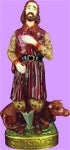 24" St. Isidore Colored Statue