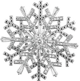 Crystal Snowflake Spin Pin