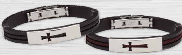 Stainless Steel and Silicone Bracelets for Boys