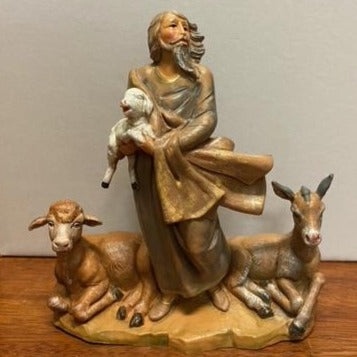 Nathaniel (boy) Shepherd With Sheep Nativity Figure Fontanini
