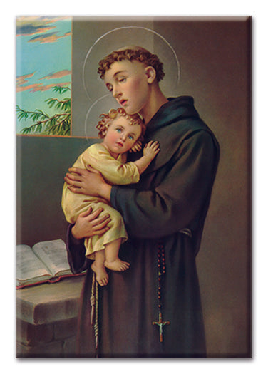 Saint Anthony Magnetic Laminated Plaque