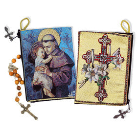 Saint Anthony with Child Rosary Pouch