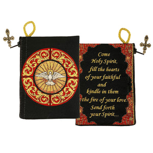 "Holy Spirit" Bernini Inspired Confirmation Keepsake Tapestry Pouch Red/Black