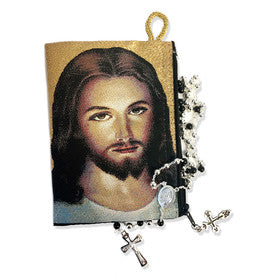 Jesus Christ Image Rosary Pouch